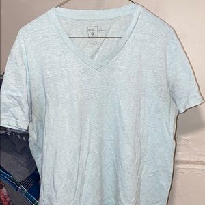 Mint green V neck